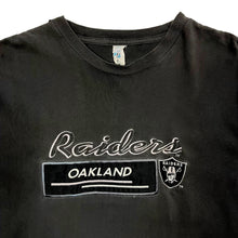 Load image into Gallery viewer, Oakland Raiders Logo 7 Embroidered Sun Baked Tee - Size L
