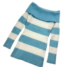 Load image into Gallery viewer, Women&#39;s Bebe Off The Shoulder Striped Sweater - Size XS
