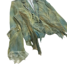 Load image into Gallery viewer, Women&#39;s Black Cat Embellished Denim Jacket - Size S/M
