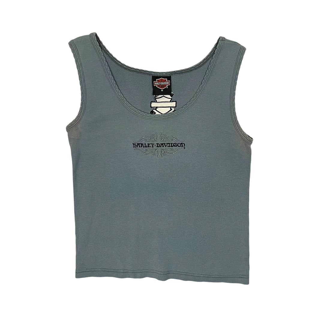 Women's Harley-Davidson Rope Trim Embroidered Tank - Size L