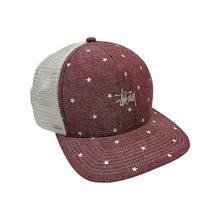 Load image into Gallery viewer, Stussy Star Print Trucker Hat - Adjustable
