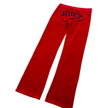 Load image into Gallery viewer, Women&#39;s Juicy Couture Spell Out Velour Flared Track Pants - Size S/M
