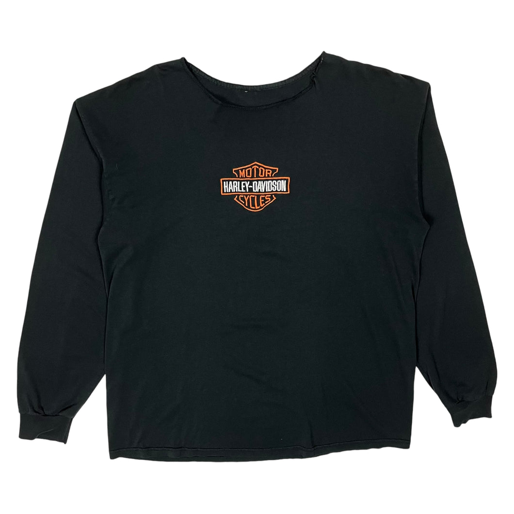 Harley-Davidson Embroidered Scoop Neck Long Sleeve - Size XL