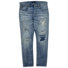 Load image into Gallery viewer, Polo By Ralph Lauren Varick Slim Repaired Denim Jeans - Size 34&quot;
