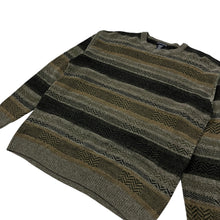 Load image into Gallery viewer, Geometric Striped Knit Sweater - Size XL

