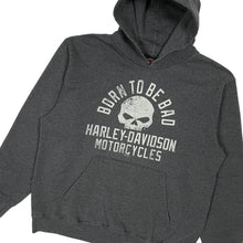 Load image into Gallery viewer, Harley-Davidson Born To Be Bad Pullover Biker Hoodie - Size L
