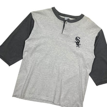 Load image into Gallery viewer, Chicago White Sox Embroidered Henley Raglan - Size L
