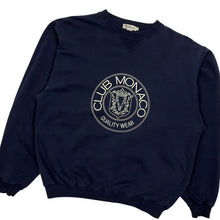 Load image into Gallery viewer, Club Monaco Crest Crewneck Sweatshirt - Size L

