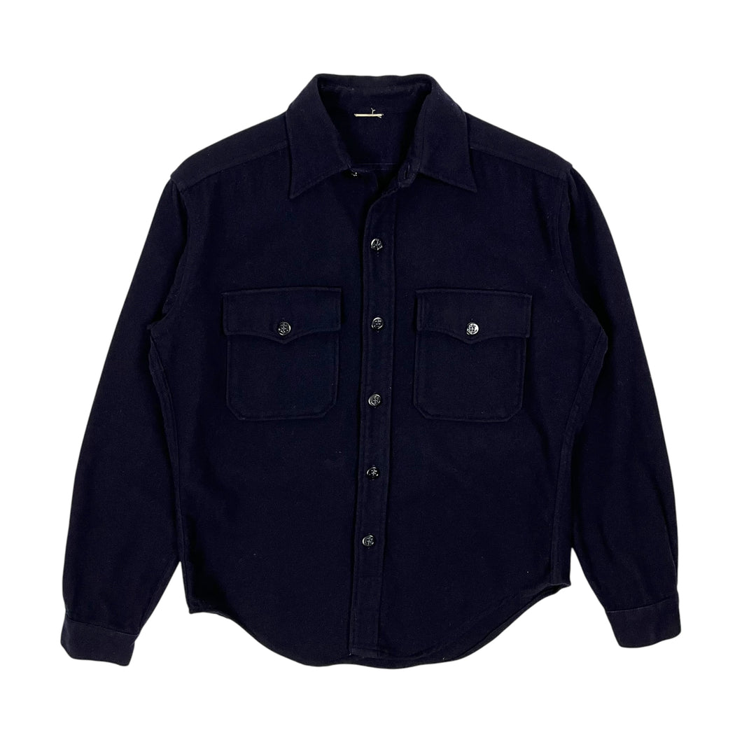 1974 US Navy - Anchor Button Wool Flannel - Size M