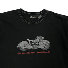 Load image into Gallery viewer, A Man And His Bike Contrast Stitch Tee - Size XL
