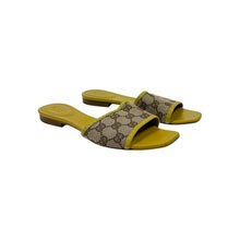 Load image into Gallery viewer, Gucci GG Monogram Slide Sandals - Size 37.5C
