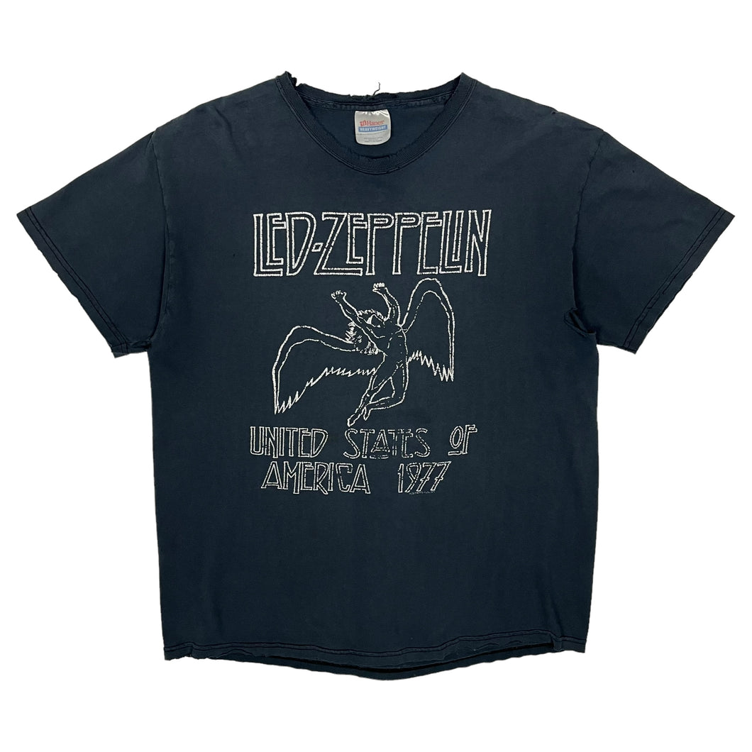 2002 Distressed Led Zeppelin US Tour Tee - Size L