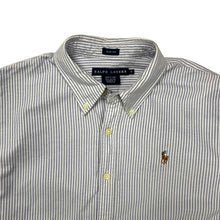 Load image into Gallery viewer, Women&#39;s Ralph Lauren Pinstripe Button Down - Size M/L
