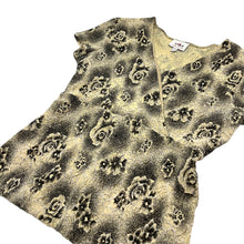 Load image into Gallery viewer, Women’s Yvonne Marie Floral Short Sleeve Blouse - Size L
