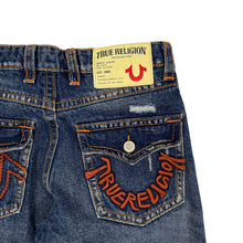 Load image into Gallery viewer, Distressed True Religion Biker Denim Jeans - Size 30"
