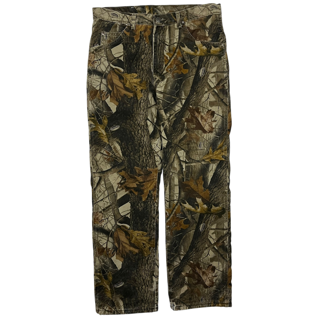 Progear By Wrangler Realtree Camo Insulated Hunting Pants - Size 36