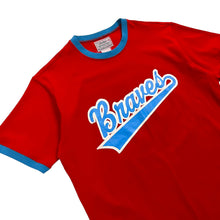 Load image into Gallery viewer, Braves Script Logo Sand Knit Southland Ringer Jersey - Size XL
