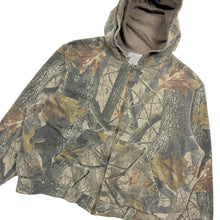Load image into Gallery viewer, Reversible Realtree Camo Zip Up Hoodie - Size L

