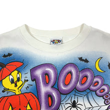 Load image into Gallery viewer, 1998 Tweety &amp; Sylvester Boo Looney Tunes Crewneck Sweatshirt - Size L/XL
