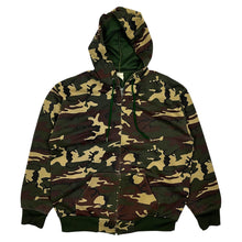 Load image into Gallery viewer, Civillian Woodland Camo Full Zip Hoodie - Size L
