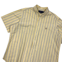 Load image into Gallery viewer, Polo By Ralph Lauren Stripped Short Sleeve Button Up Shirt - XL
