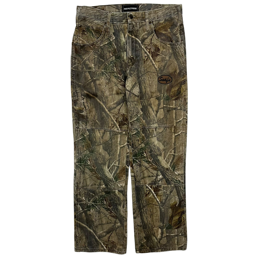 Snafu Studios Realtree Camo Double Knee Denim Jeans - Size 32