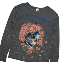 Load image into Gallery viewer, Ed Hardy Floral Skull Thermal Longsleeve - Size L
