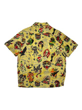 Load image into Gallery viewer, Ed Hardy Traditional Tattoo Flashboard All Over Print Button Up - Size L
