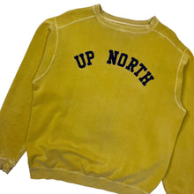 Load image into Gallery viewer, Up North Embroidered Spellout Crewneck Sweatshirt - Size XL
