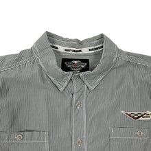 Load image into Gallery viewer, Harley-Davidson Patched Raw Hem Mechanic's Shirt - Size XL
