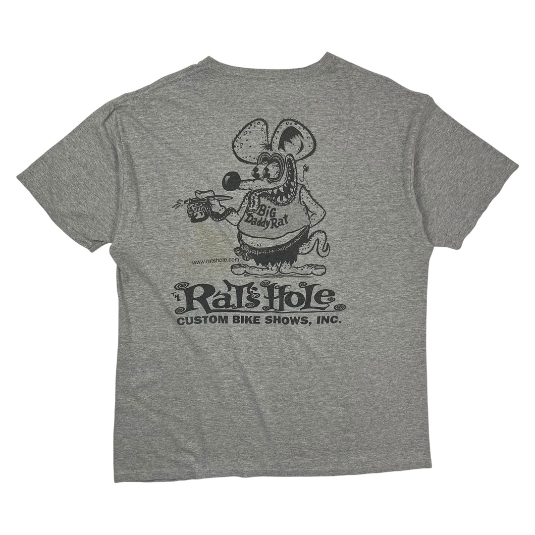 Distressed Rat Fink Rat's Do Have More Fun Tee - Size XL