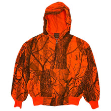 Load image into Gallery viewer, Ace Outfitters USA Made Neon Real Tee Camo Zip Up Hunting Hoodie - Size L
