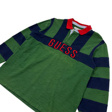 Load image into Gallery viewer, Guess Jeans USA Striped Polo Long Sleeve - Size L/XL
