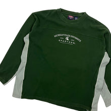 Load image into Gallery viewer, Michigan State University Spartans Ribbed Pullover Crewneck - Size L/XL
