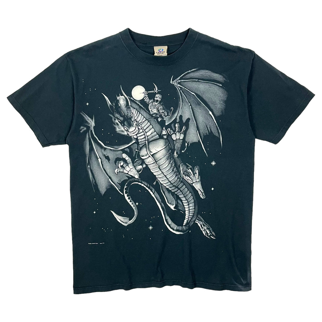 2002 Liquid Blue Dragon Warrior Tee - Size XL
