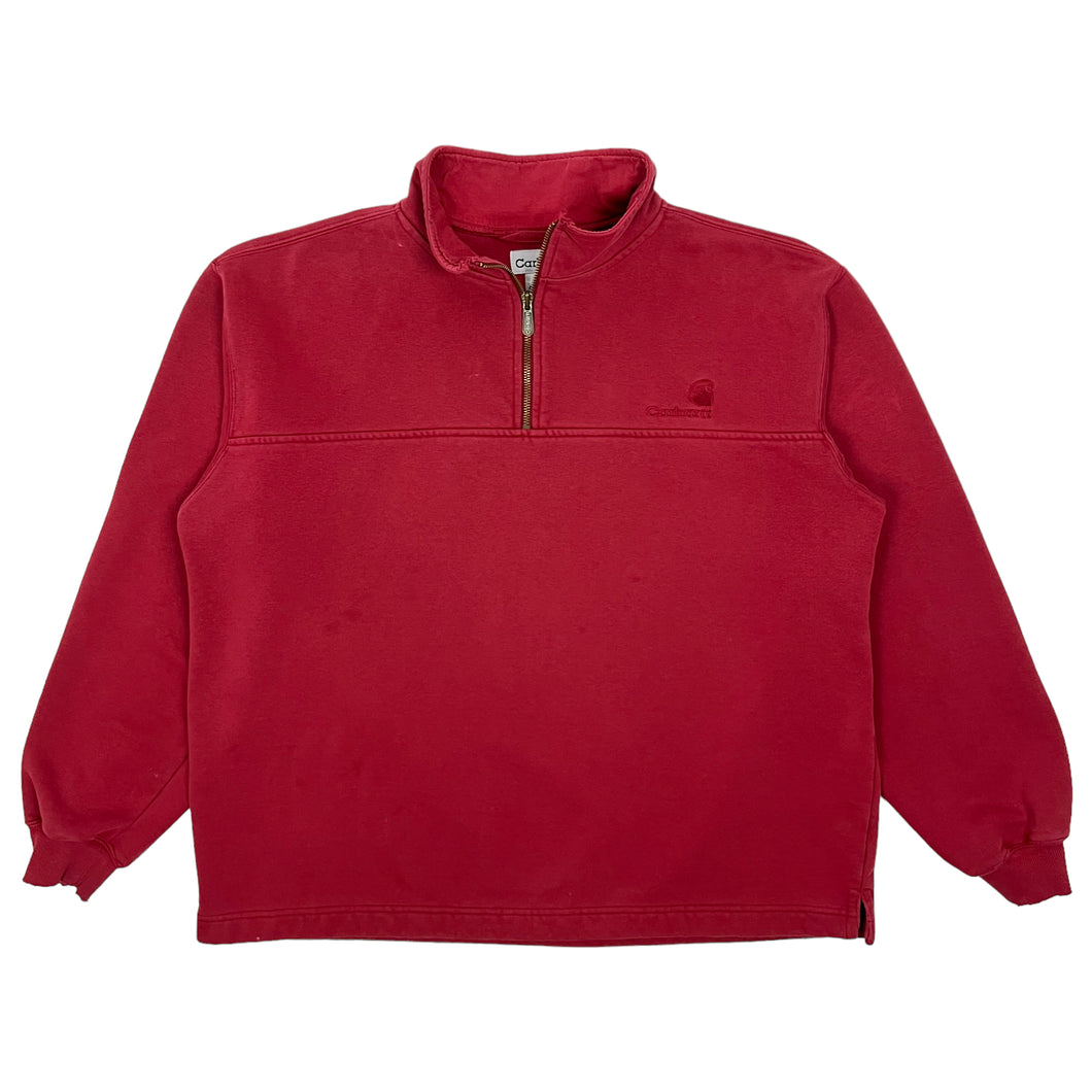 Carhartt Quarter Zip Sweatshirt - Size L