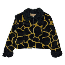 Load image into Gallery viewer, Women&#39;s Painted Pony Giraffe Print Cropped Jacket - Size S
