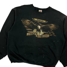 Load image into Gallery viewer, Distressed Snap-On Limited Edition Eagle Crewneck Sweatshirt - Size L
