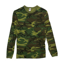 Load image into Gallery viewer, Woodland Camo USA Made Long Sleeve - Size L
