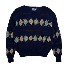 Load image into Gallery viewer, Polo By Ralph Lauren Argyle Hand Knit Sweater - Size M
