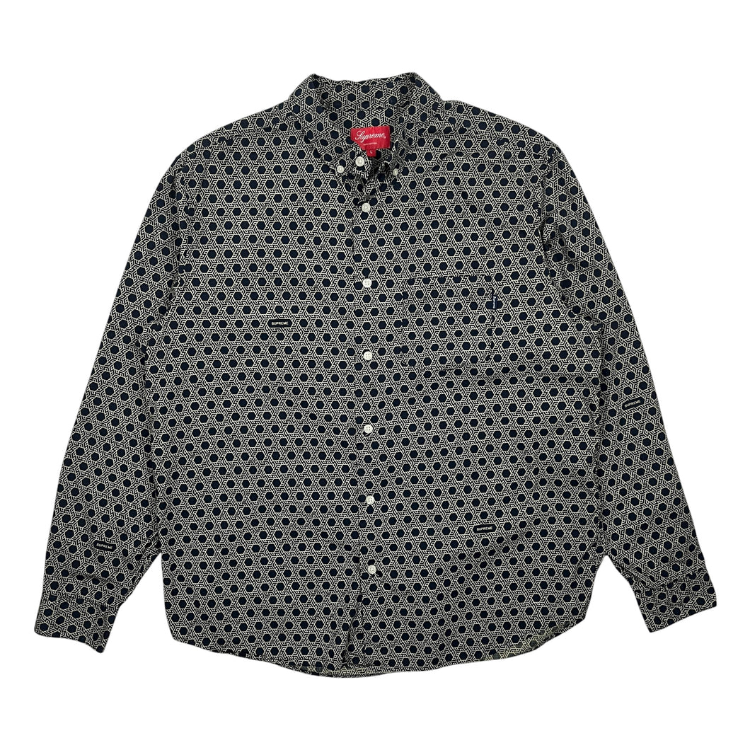 Supreme Monogram Button Down Shirt - Size L/XL