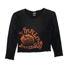 Load image into Gallery viewer, Sun Baked Women&#39;s Harley-Davidson Cropped Long Sleeve - Size S
