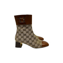 Load image into Gallery viewer, Gucci Ellis GG Monogram Ankle Boots - Size 38.5
