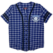 Load image into Gallery viewer, Toronto Maple Leafs Plaid Baseball Jersey - Size XL
