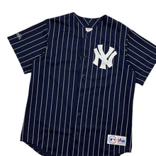 Load image into Gallery viewer, New York Yankees Pinstripe Mesh Majestic MLB Baseball Jersey - Size XL
