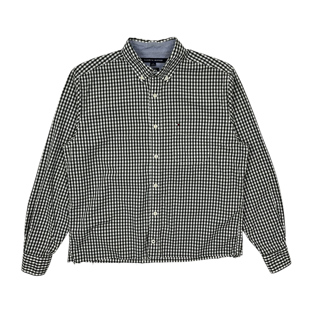 Tommy Hilfiger Gingham Raw Hem Button Down - Size L