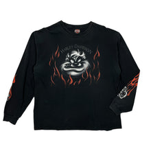 Load image into Gallery viewer, Taz Harley-Davidson Flames Long Sleeve - Size XL
