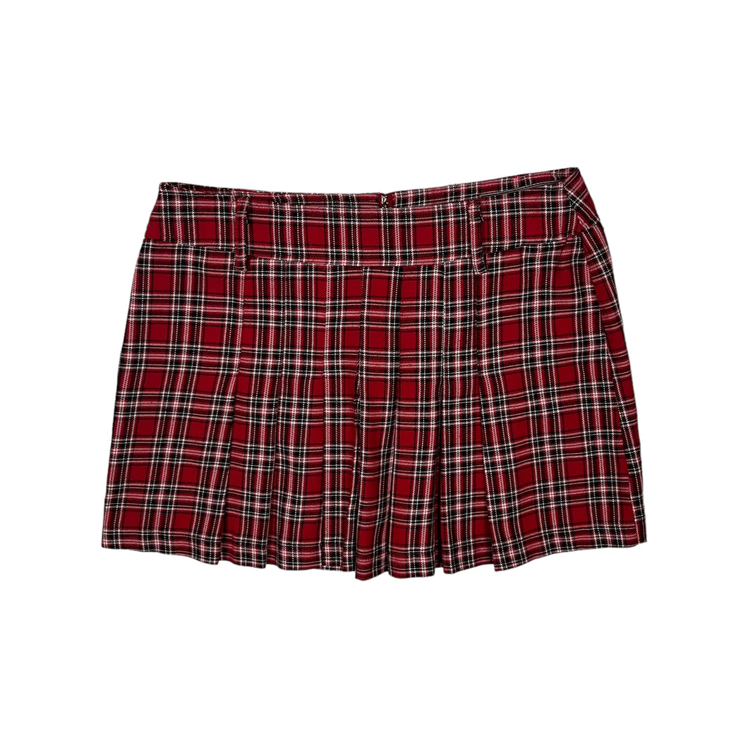 Women's Brody Jeans Pleated Plaid Wool Skirt - Size S