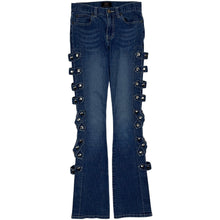 Load image into Gallery viewer, Women's Fastforward Riveted Peak-a-boo Denim Jeans - Size S
