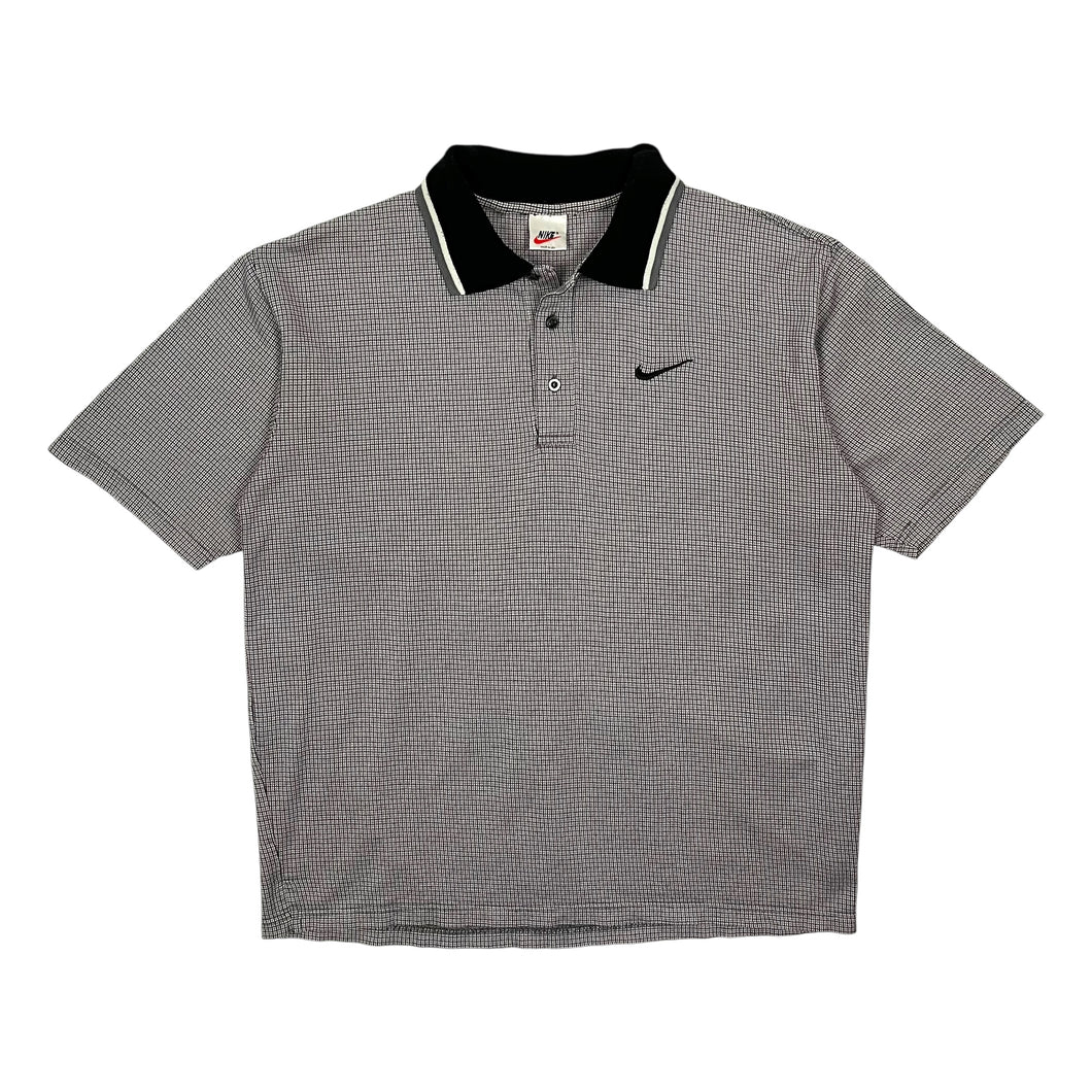 Nike Embroidered Swoosh USA Made Knit Polo - Size L